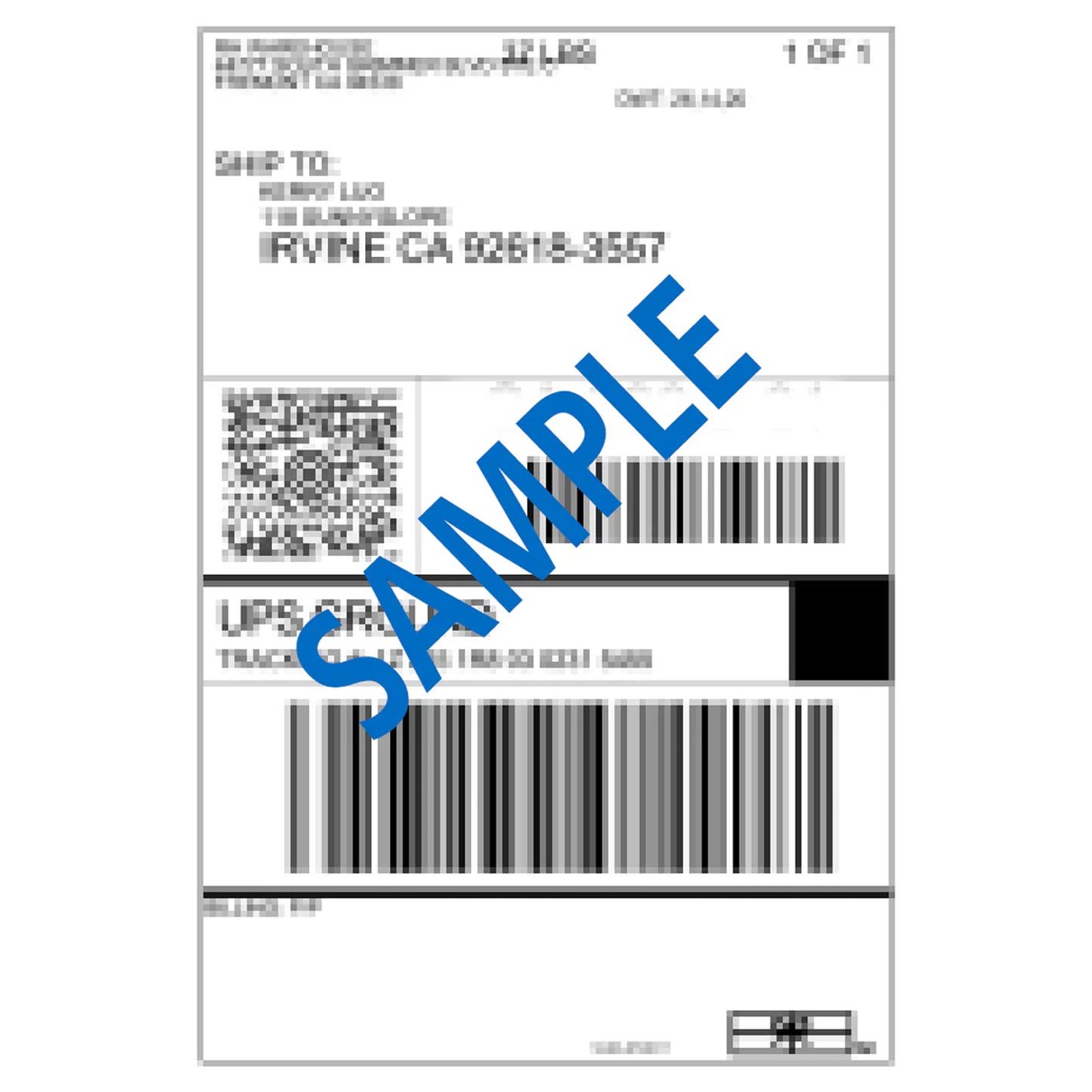 Shipping Label for Cylinder Exchange
