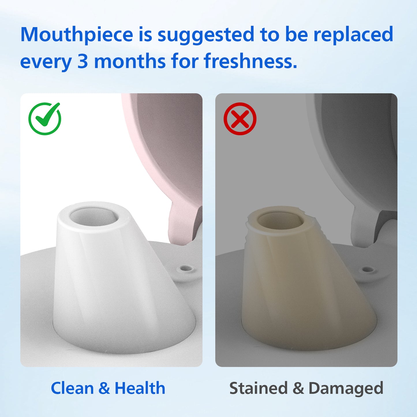 PHILIPS Water Bottle Mouthpiece Replacement for Everyday Gozero Water Bottle, 3 PCS BPA-Free Food Grade Silicone Bite Valve Replacement Parts for Tritan Plastic Bottles and Insulated Bottles