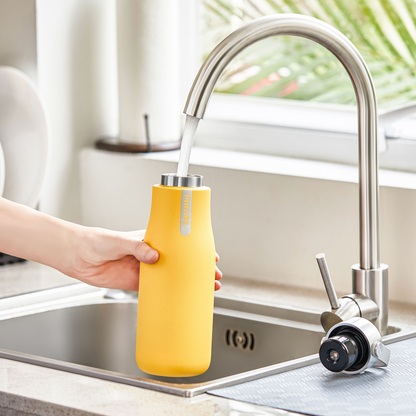PHILIPS Water GoZero Self-Cleaning Smart Water Bottle Vacuum Stainless Steel Insulated Water Bottle with Handle Double-wall, Auto Cleaning, Keep Drink Hot or Cold, BPA Free