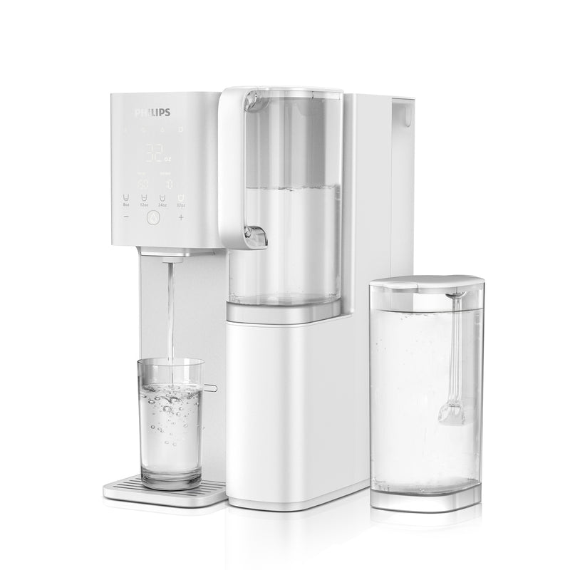 PHILIPS Reverse Osmosis Water Filter Countertop DD6926WH/37(Ambient), 6-Stage Mineralization Filtration System with Aquaporin Tech, Large Capacity for Family, 6L Tank &1.8L Jug, Reduce TDS