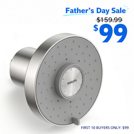 Philips Lunar Filtered Shower Head, High Pressure Shower Head with Filters for Hard Water, 3 Spray Modes & Replacement Reminder, Helps Reduce 99% Chlorine for Softer Skin & Smoother Hair (Brushed Nickel)
