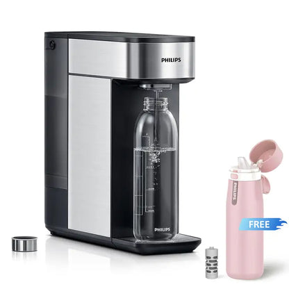 PHILIPS Countertop Reverse Osmosis Water Filter Dispenser, 5 Stages RO Water Filtration System Purifier with Aquaporin Technology Tested by NASA, 3:1 Pure to Drain, NSF/ANSI 372 Certified, Reduce TDS, ADD5930BK