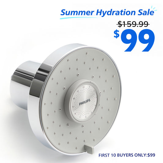 Philips Lunar Filtered Shower Head, High Pressure Shower Head with Filters for Hard Water, 3 Spray Modes & Replacement Reminder, Helps Reduce 99% Chlorine for Softer Skin & Smoother Hair (Chrome)